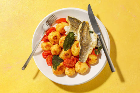 Filetto di orata express e patate novelle dorate