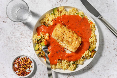 Merluza con salsa americana casera