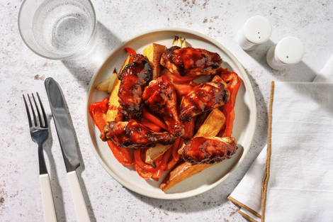 Alitas de pollo con salsa de chipotle y miel