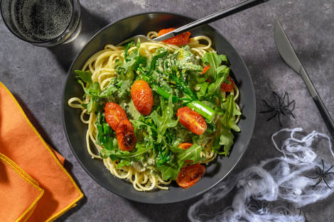 Super Green-y Halloween-y Linguine