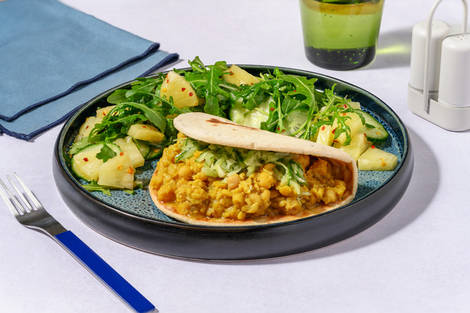 Trinidadian Style Chickpea Doubles with Chorizo