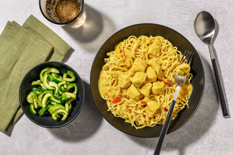 Wok au poulet coco épicé façon bicol