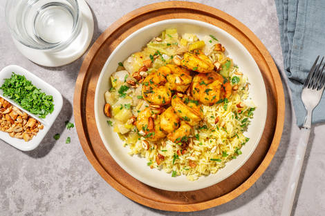 Bowl Énergie : crevettes, poireau & persil