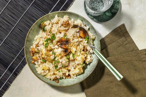 Risotto des bois, persil & saveurs truffées