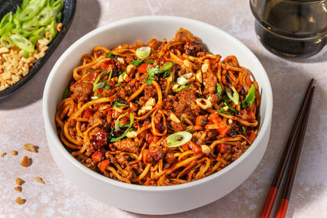 Nouilles au bœuf sautées à la thaï