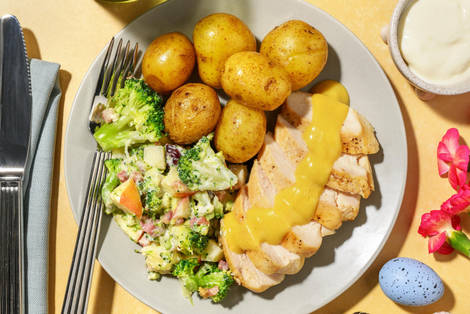 Citronpepparkyckling och broccolisallad