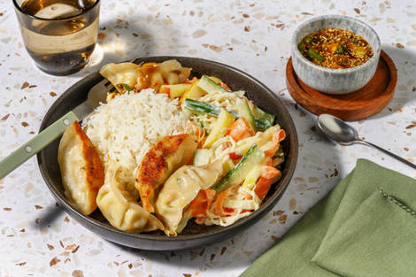 Pandestegte grøntsagsgyoza