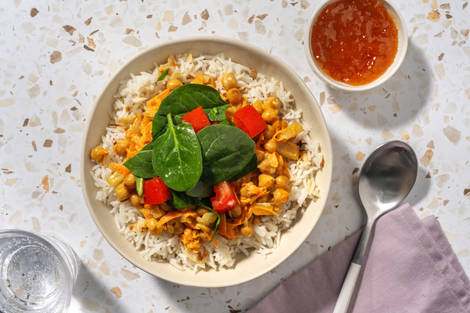 Currystekta kikärtor