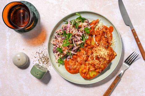 Smoky Chorizo, Gochujang and BBQ Bean Jacket Potato