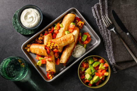 Käsige Pulled BBQ-Flautas