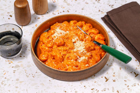 Gnocchis cremosos con sobrasada de Mallorca