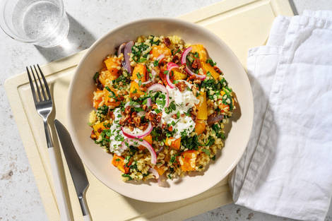 Bowl sucré-salé freekeh, pécan & butternut