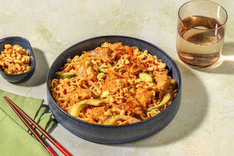 Le Végé : salade de nouilles sauce satay