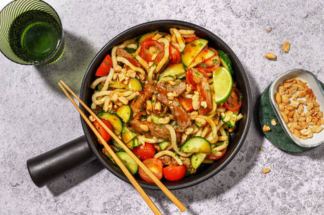 La Végé : salade thaï émincés veggie & udon