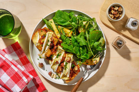 Tartine normande camembert & pommes fondantes