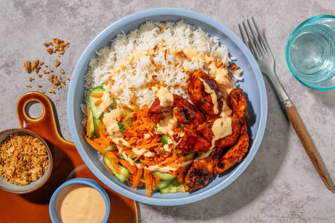 Poké bowl au poulet Huli Huli & crudités