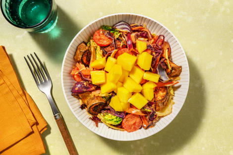 Indonesian Style Mango Salad and Peanut Dressing
