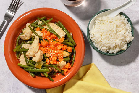 Hähnchen in Teriyaki-Zitronengras-Soße