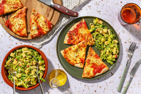 Pizza 3 fromages : mozza, bleu & gouda