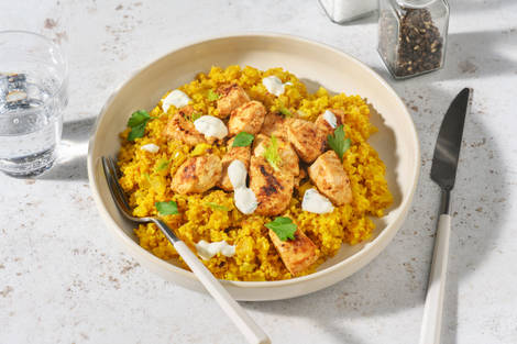 Poulet mariné façon chich taouk & fenouil