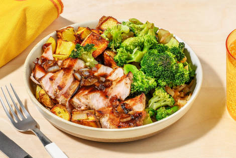 Carré de porc sauce fraise-balsamique