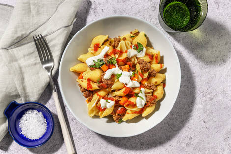 Manti turcs revisités : pâtes au bœuf