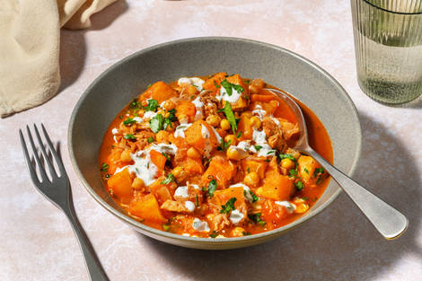 Bowl de bœuf effiloché & courge rôtie