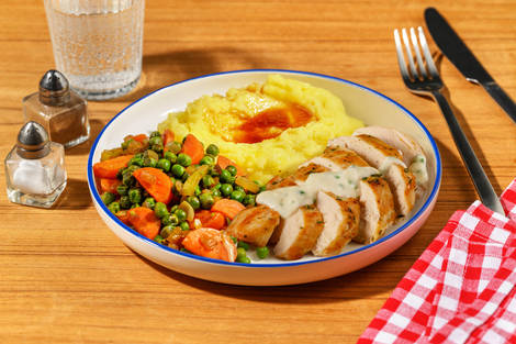 Poulet grillé & sauce persil façon brasserie