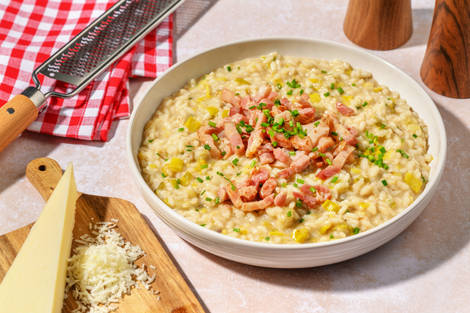 Risotto auvergnat au cantal AOP & lardons