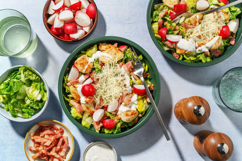 Salade minute au poulet & lardons