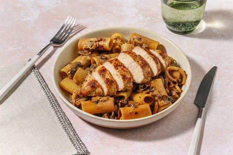 Filet de poulet grillé & rigatoni