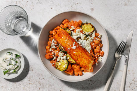 Smoky Tagine Inspired Salmon, Butternut and Chickpeas