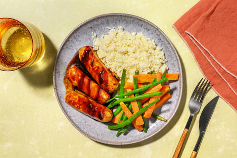 Irish Pork Sausages in Demi Glace Sauce