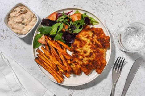Crispy Chicken and Sweet Potato Chips