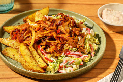 Thousand Island Salad mit Fajita-Austernpilzen 