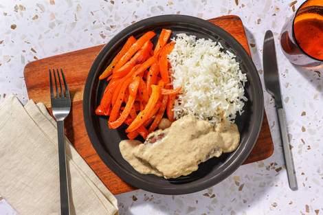 Extra de ternera en salsa de almendras