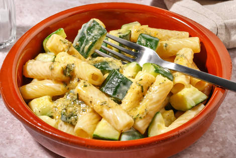 Paccheri mit Pistazien-Gremolata