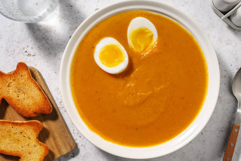 Soupe de potimarron au beurre de cacahuètes