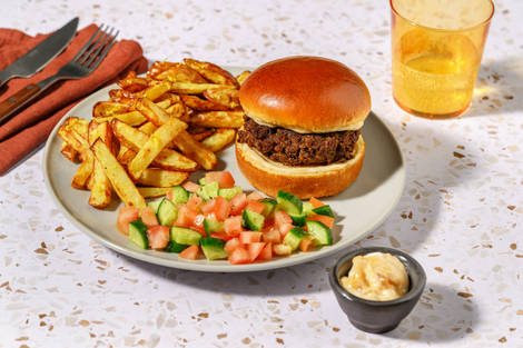 Rogan Josh Lamb Burger