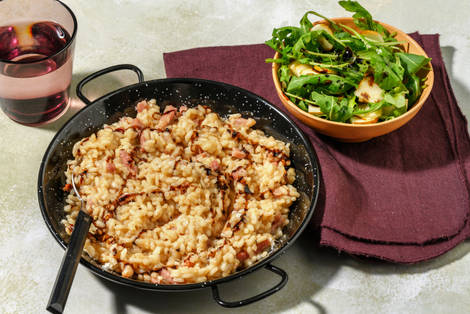 Oven-Baked Carbonara Inspired Risotto