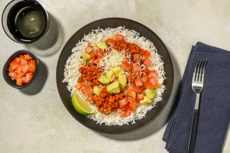 Speedy Cajun Pork Rice Bowl