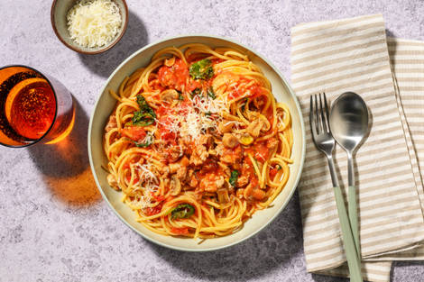 Speediest Spicy Double Pork and Spinach Ragu