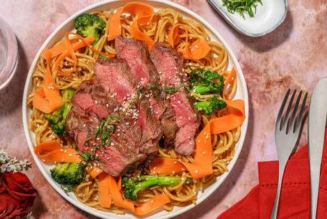 Steak et nouilles à la vietnamienne