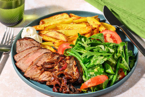 Steak met zelfgemaakte friet