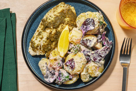 Fischfilet mit Dillmarinade und Zitrone