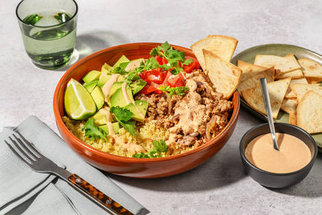 Tex-mex Style Lean Beef Mince Bulgur bowl