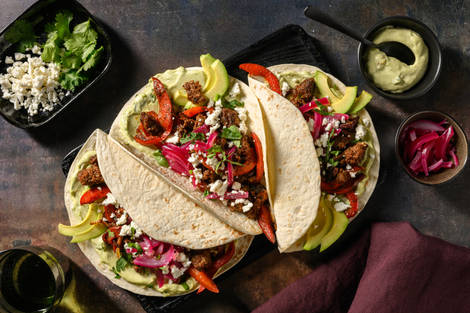 Fajitas au bœuf & sauce mayo-avocat