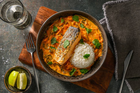 Chu Chi : curry de saumon à la thaï