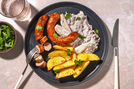 Hoisin Glazed Veggie Sausages 