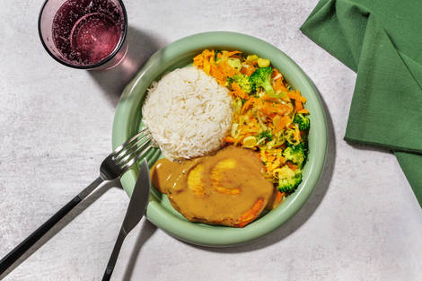 Extra de lomo de cerdo con salsa de curry massaman